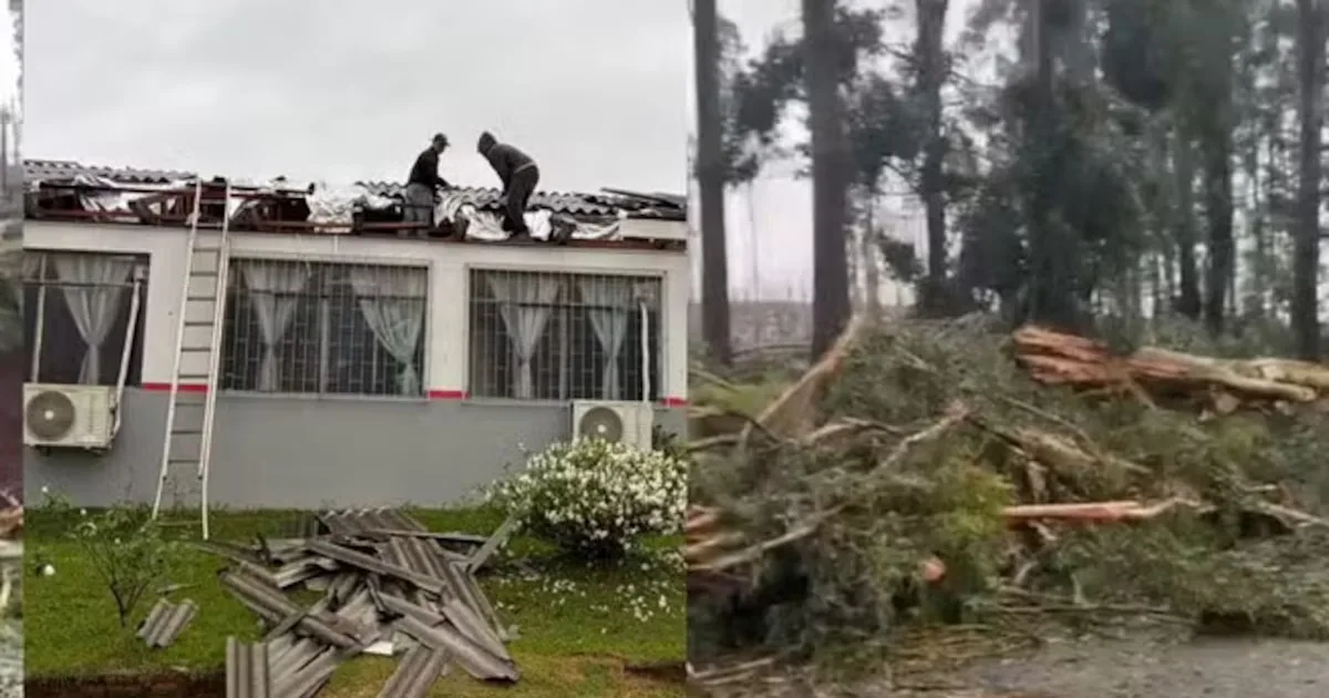 Goioerê tem tornado confirmado durante avanço de frente fria no Paraná