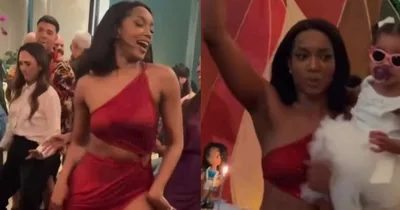 Iza celebra 36 anos com familiares, amigos e a filha Nala