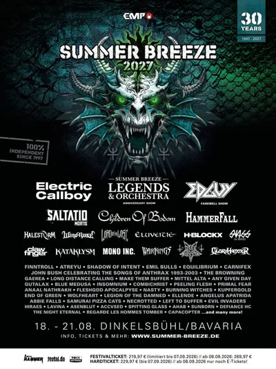 Summer Breeze esgota ingressos para edição de 2027 no início de setembro