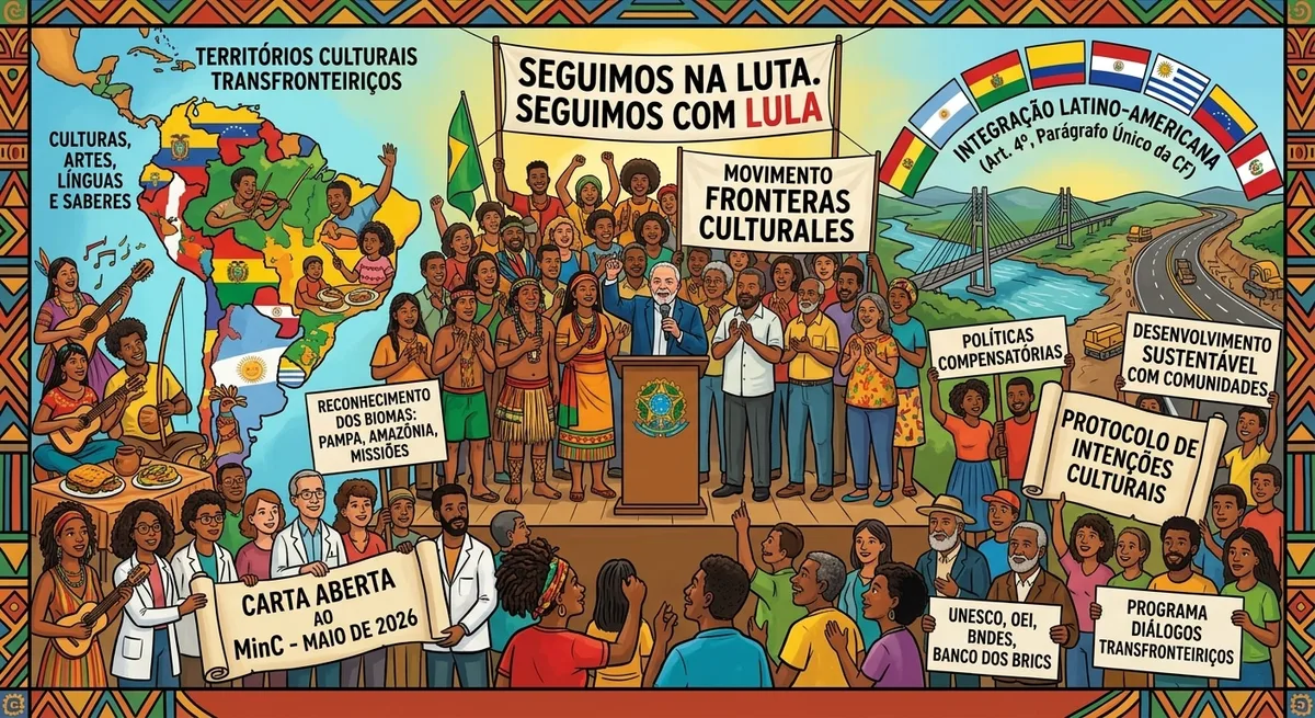 Fronteras Culturales apoia Lula e cobra políticas culturais nas fronteiras