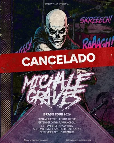 Caveira Velha Produções cancela shows de Michale Graves no Brasil