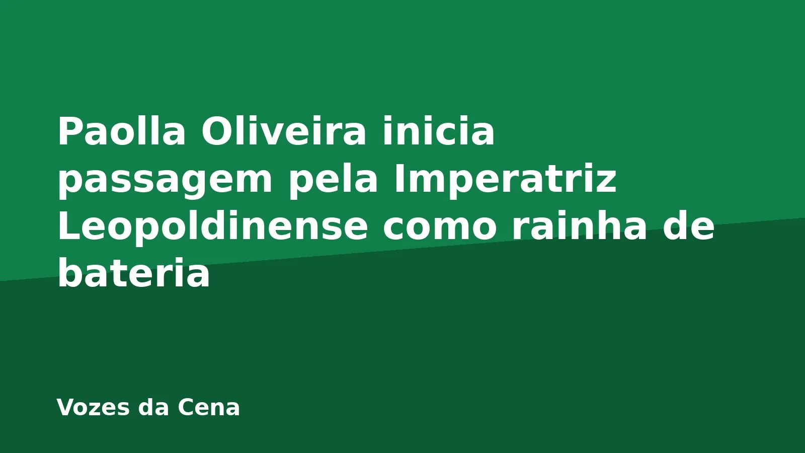Paolla Oliveira inicia passagem pela Imperatriz Leopoldinense como rainha de bateria
