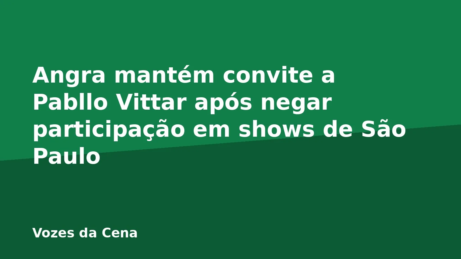 Angra mantém convite a Pabllo Vittar após negar participação em shows de São Paulo