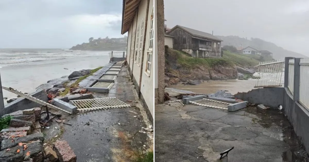 Maré sobe de forma repentina e deixa danos em três cidades de Santa Catarina