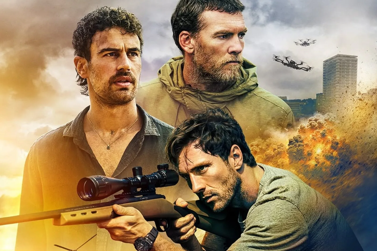 Golpe Explosivo lidera audiência do Prime Video com Theo James e Aaron Taylor-Johnson
