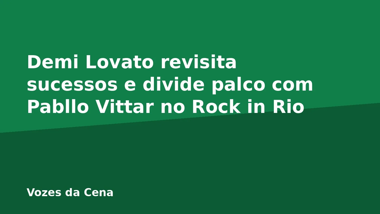 Demi Lovato revisita sucessos e divide palco com Pabllo Vittar no Rock in Rio