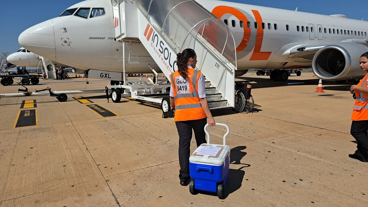 Aeroporto de Goiânia leva rim de bebê a receptor de outro estado