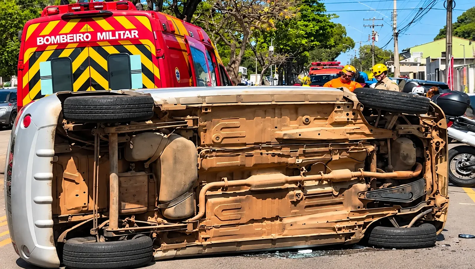 Menino morre após carro tombar em Goiânia; pai relata travamento do volante