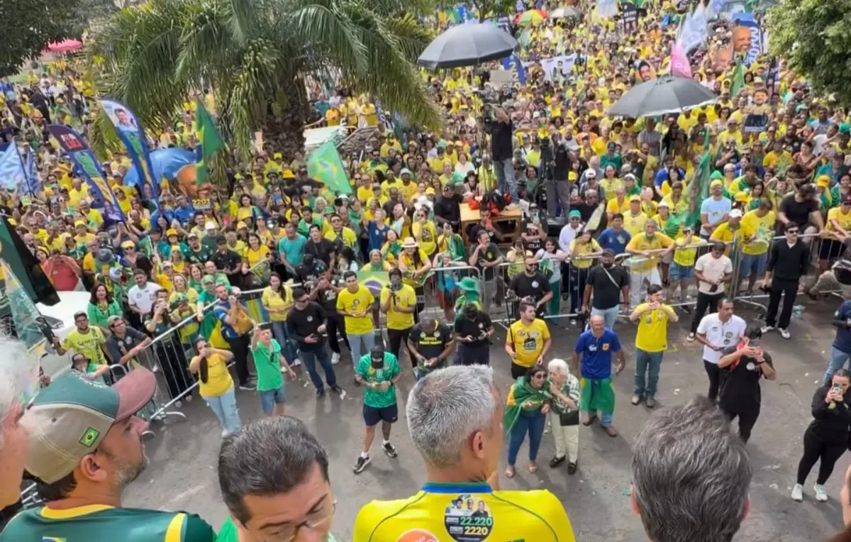 Manifestação em Goiânia associa 7 de setembro a críticas a Moraes e Lula