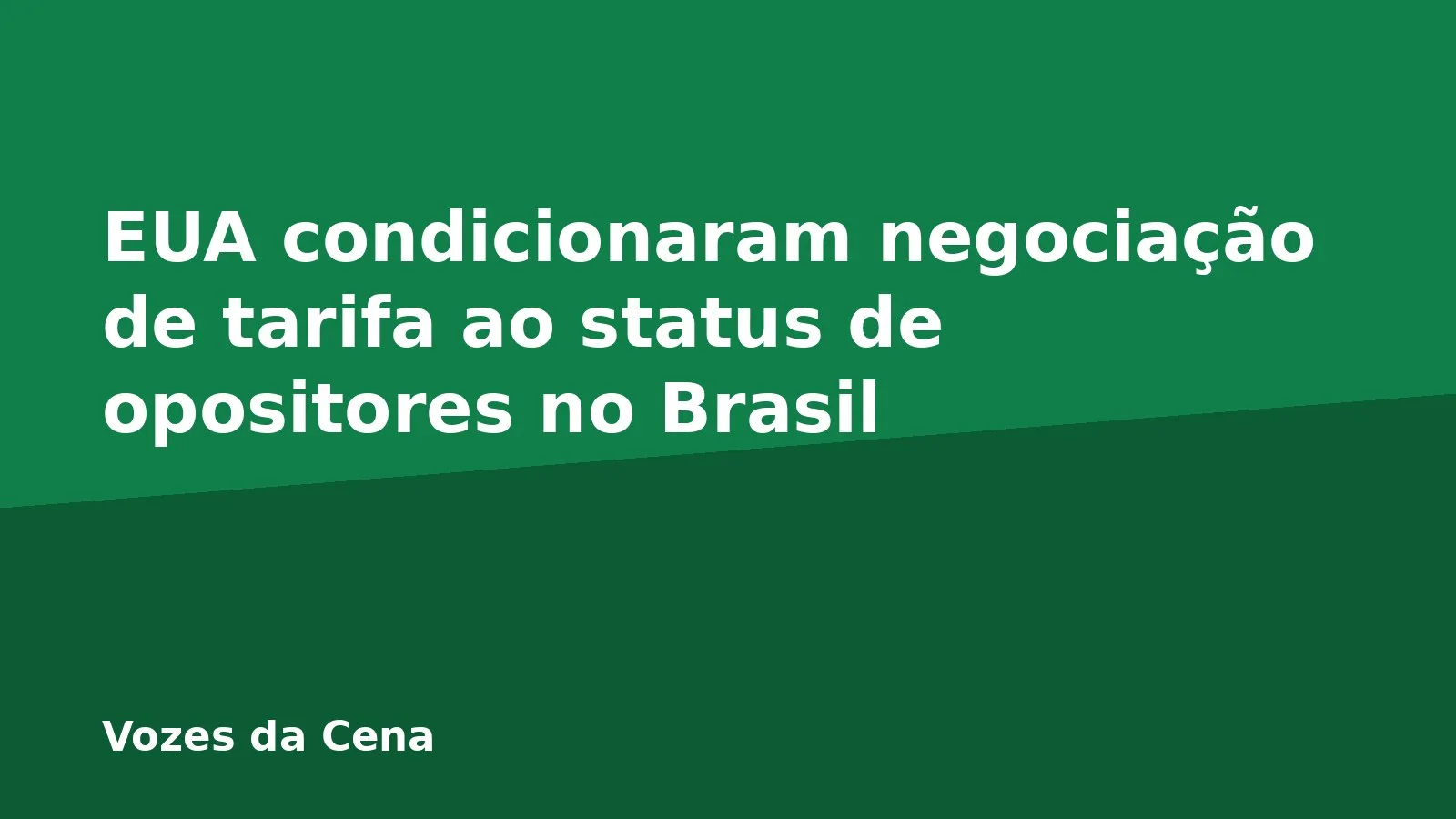 EUA condicionaram negociação de tarifa ao status de opositores no Brasil