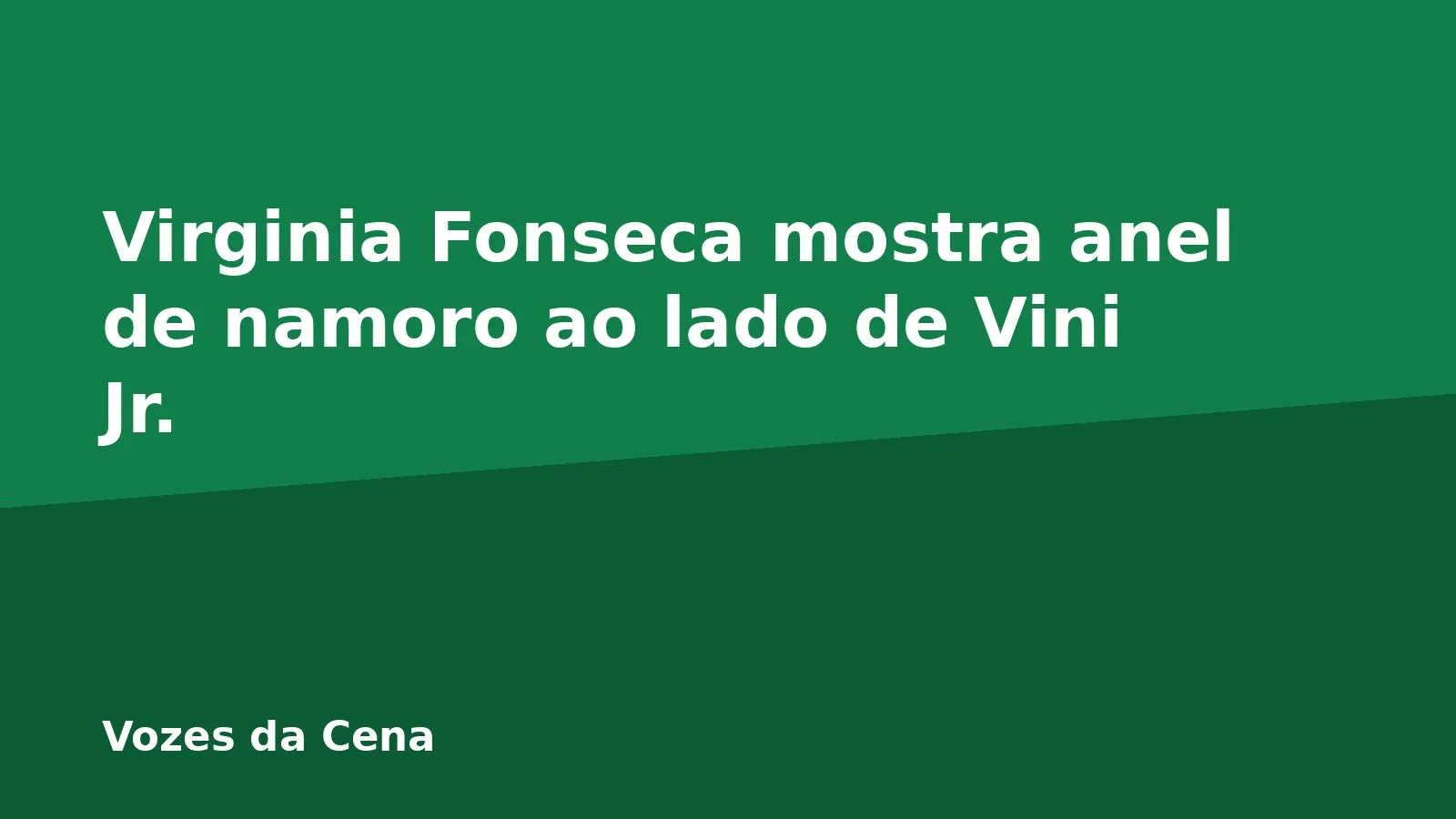 Virginia Fonseca mostra anel de namoro ao lado de Vini Jr.