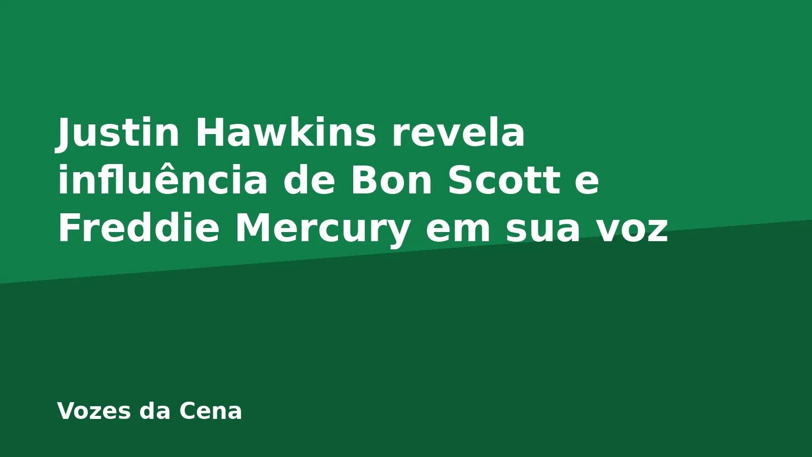 Justin Hawkins revela influência de Bon Scott e Freddie Mercury em sua voz